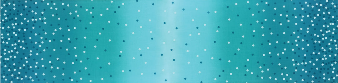 108 Inch Quilt Back Ombre Confetti Turquoise