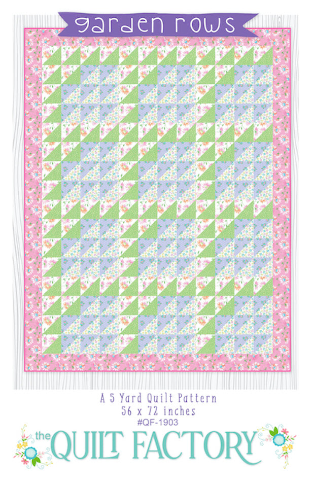 Downloadable Garden Rows Quilt Pattern