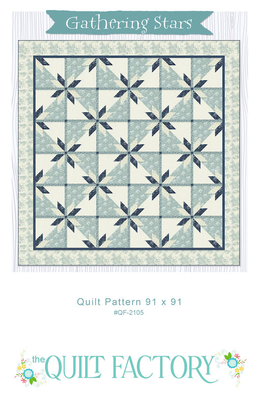 Downloadable Gathering Stars Quilt Pattern