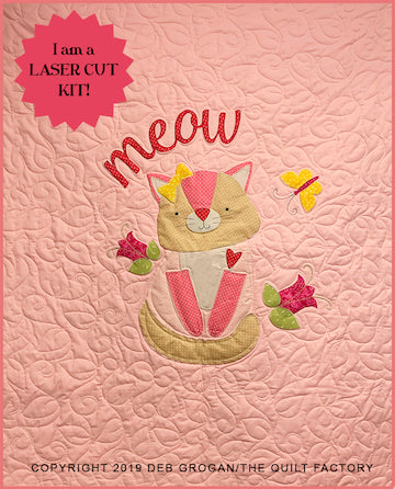 Patchwork Kitty Laser Cut Baby Quilt Kit