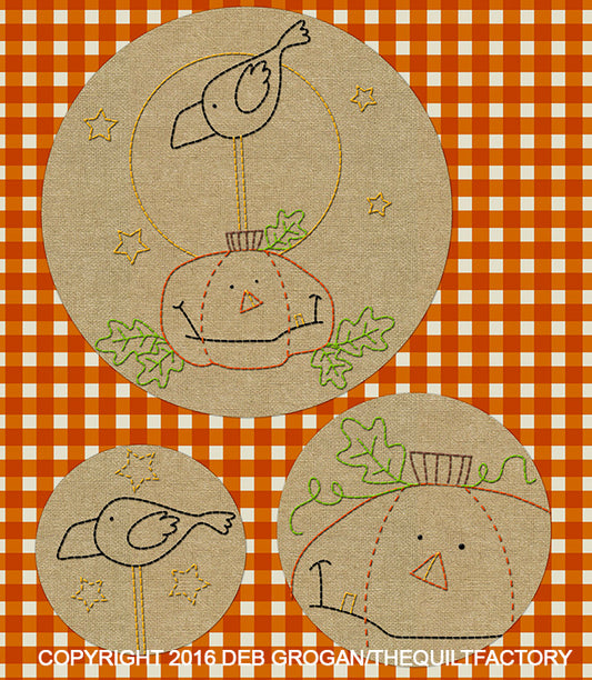 Downloadable Jack n Crow Embroidery Pattern