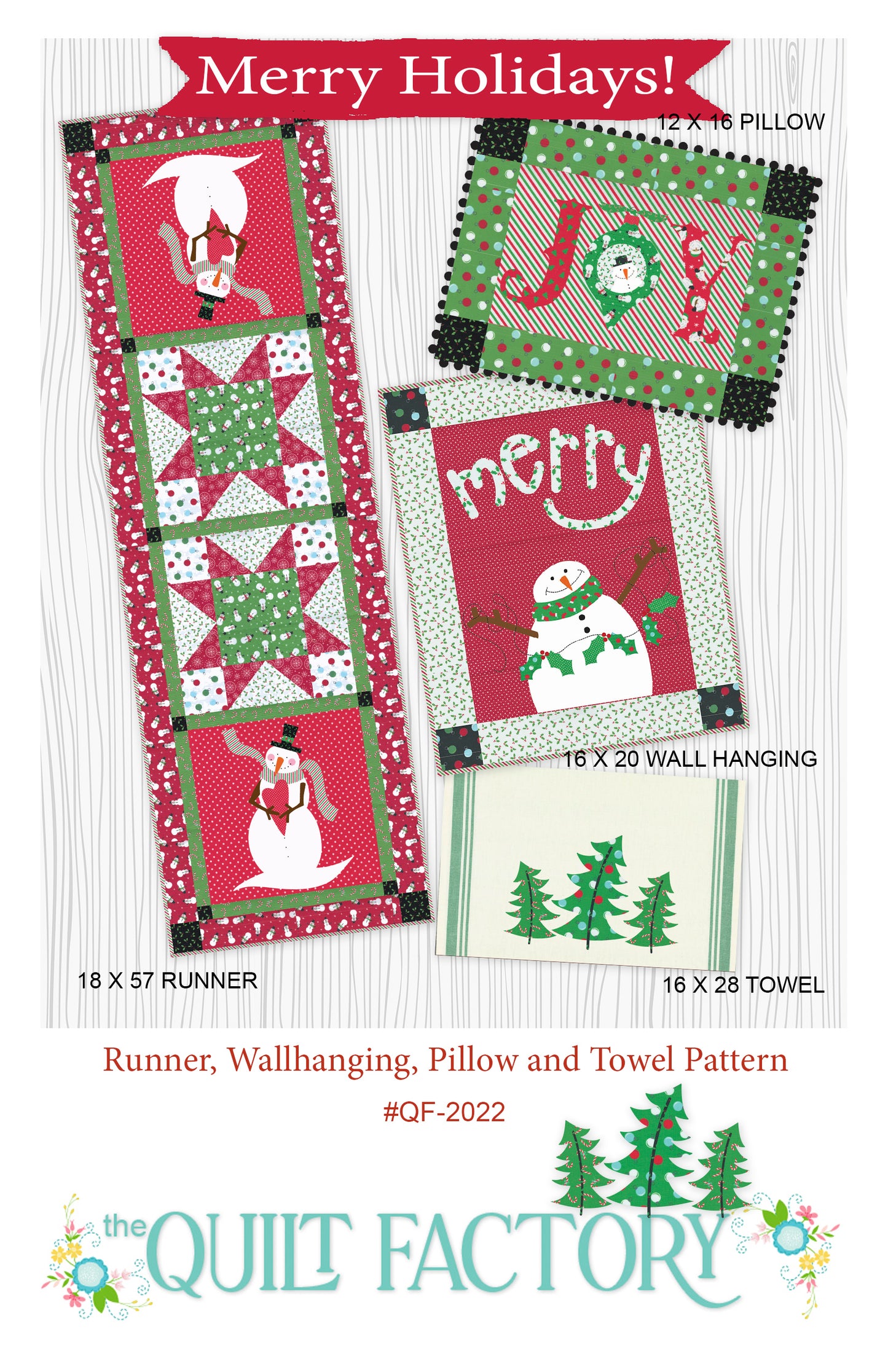 Downloadable Merry Holidays Quilt Pattern