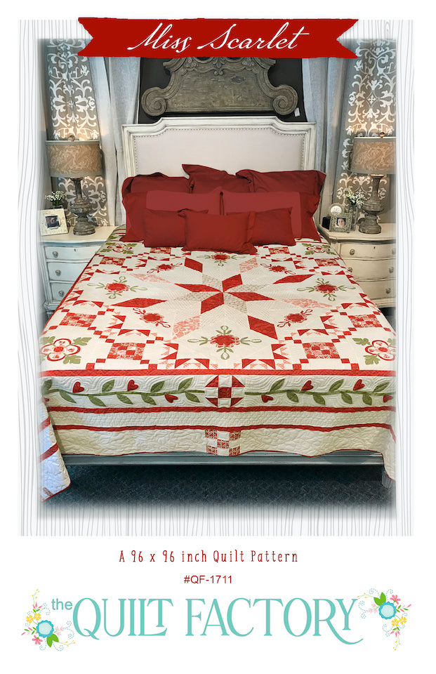 Downloadable Miss Scarlet Quilt Pattern