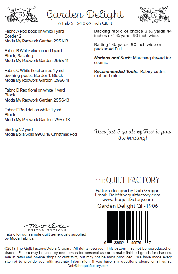 Downloadable Garden Delight Quilt Pattern