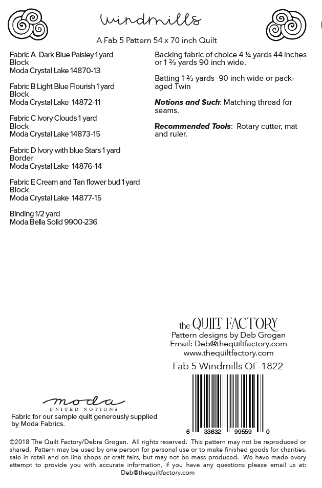 Downloadable Windmills Quilt Pattern