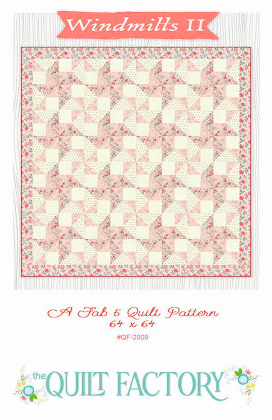 Downloadable Windmills II Quilt Pattern
