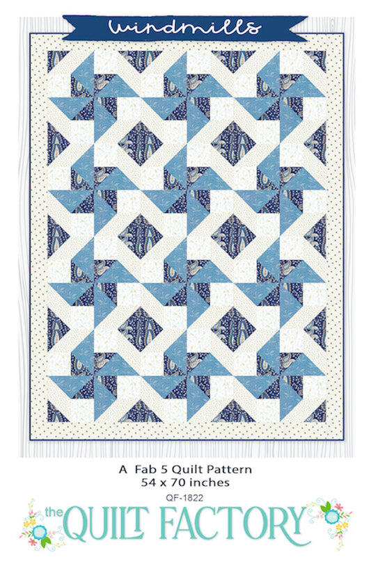 Downloadable Windmills Quilt Pattern