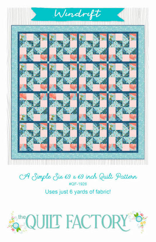 Downloadable Windrift Quilt Pattern