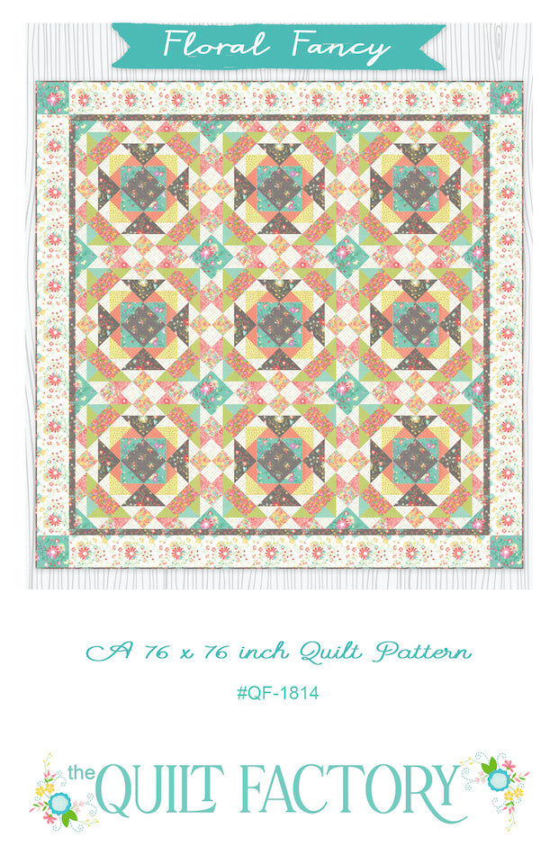 Downloadable Floral Fancy Quilt Pattern