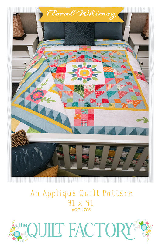 Downloadable Floral Whimsy Quilt Pattern