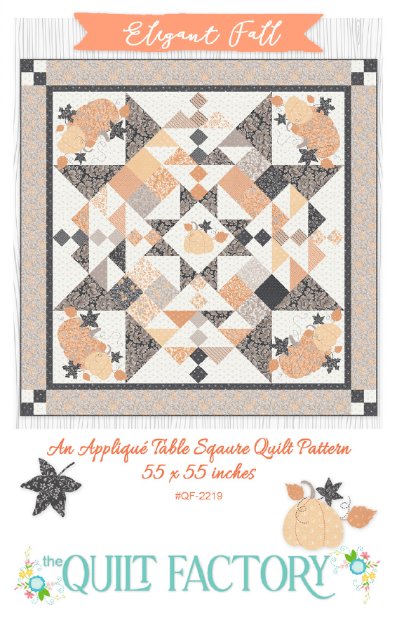 Downloadable Elegant Fall Quilt  Pattern