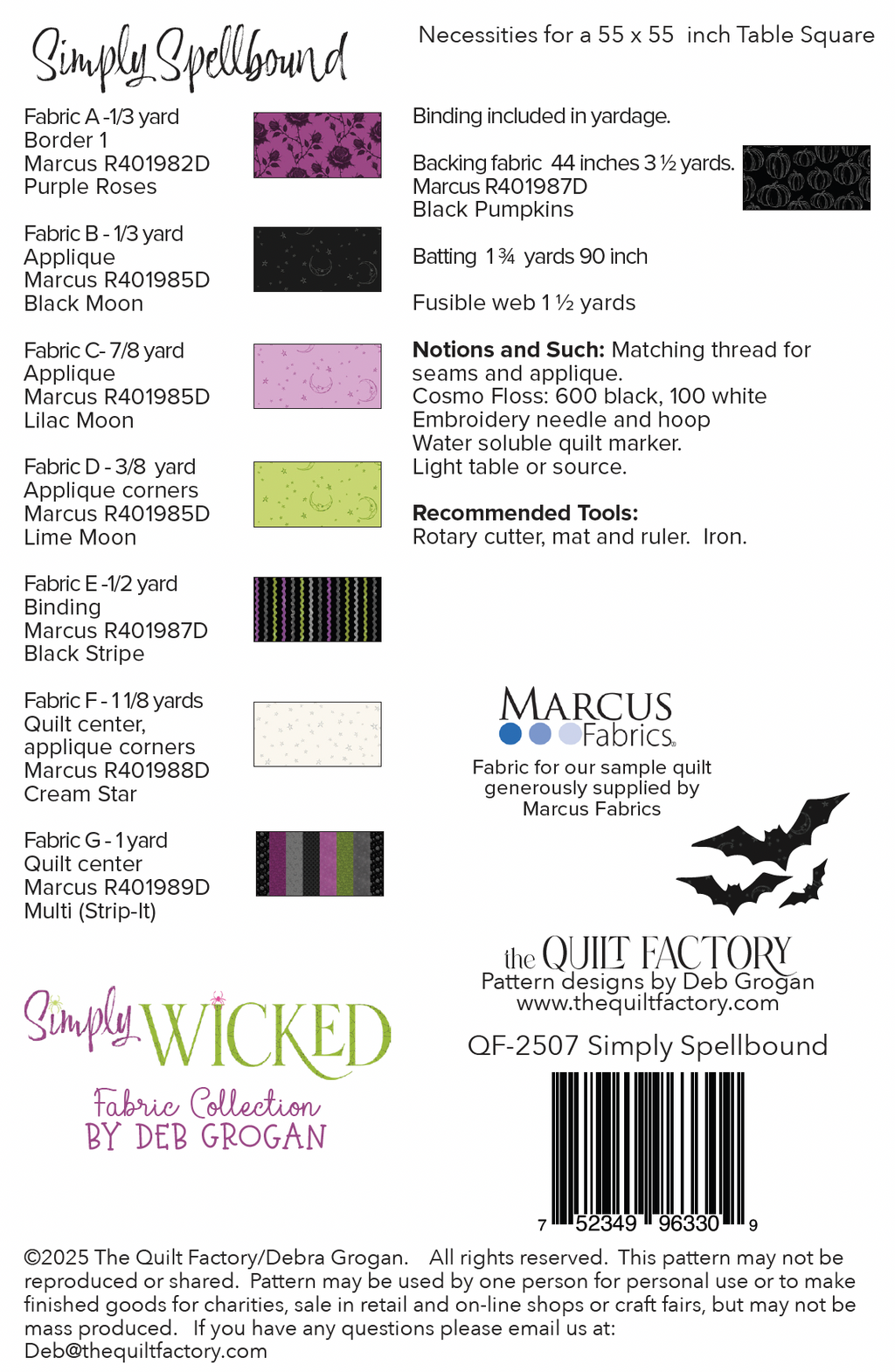 Simply Spellbound Pattern