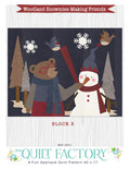 Woodland Snowmies BOM Block 3 Pattern