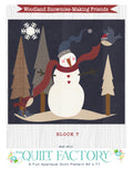Woodland Snowmies BOM Block 7 Pattern