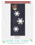 Woodland Snowmies BOM Block 8 Pattern