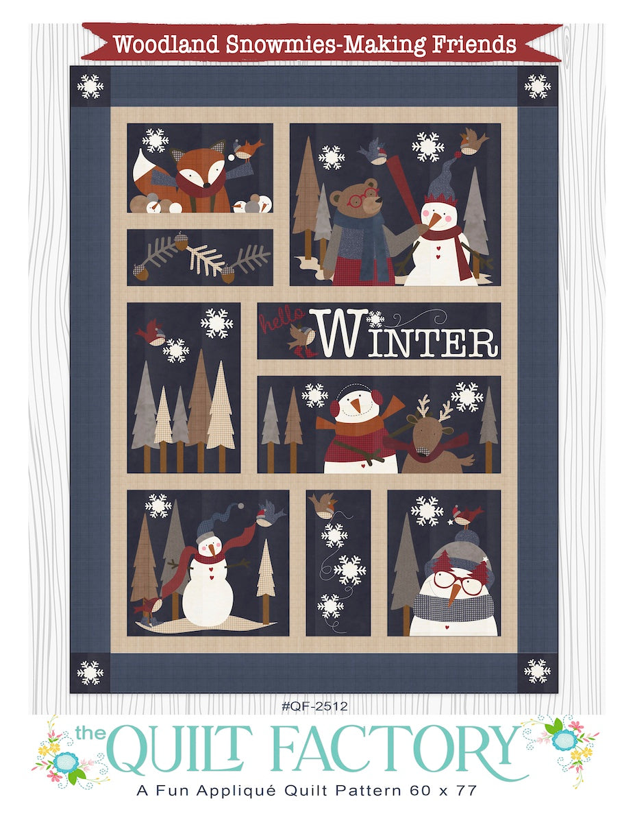 Woodland Snowmies BOM Intro-Block 1 Pattern