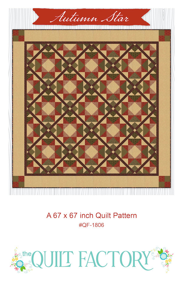 Downloadable Autumn Star Quilt Pattern