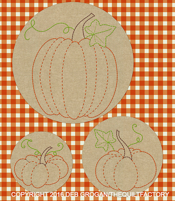 Downloadable Fall Bounty Embroidery Pattern