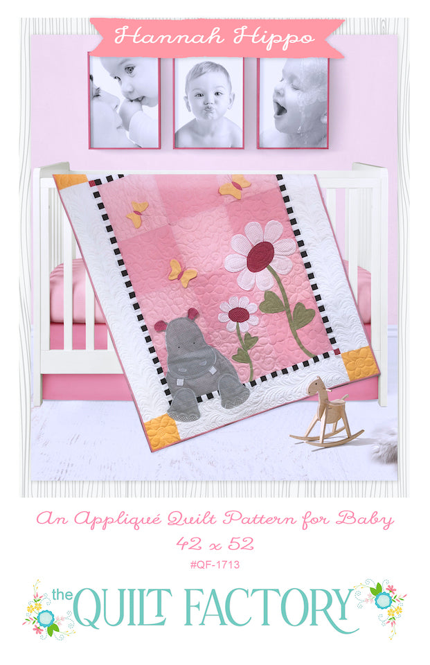 Downloadable Hannah Hippo Quilt Pattern