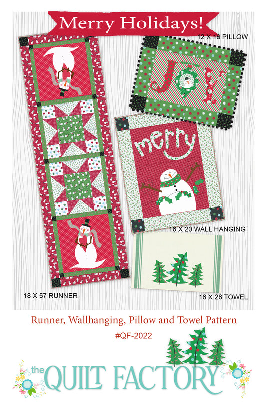 Downloadable Merry Holidays Quilt Pattern