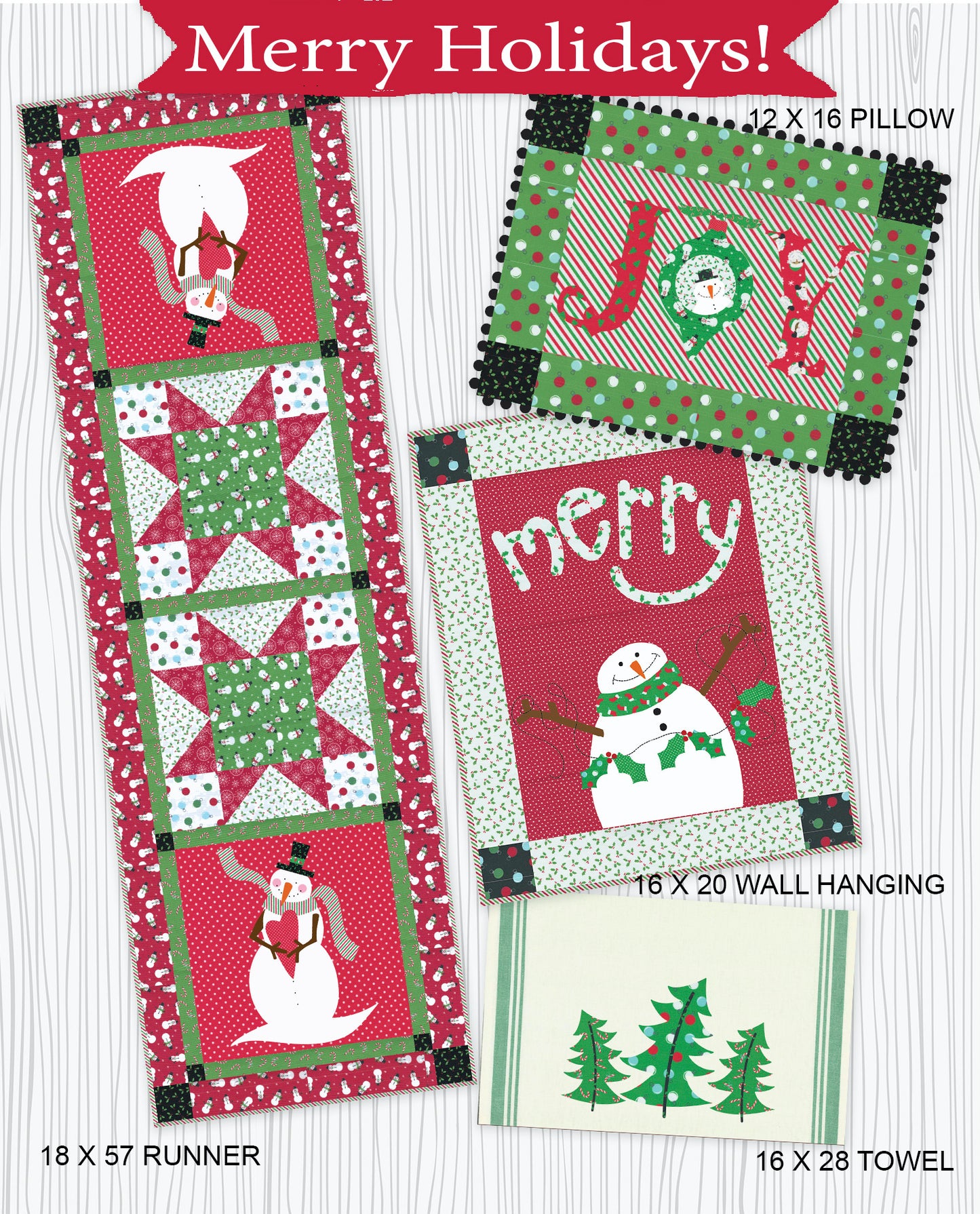 Merry Holidays Quilt Kit