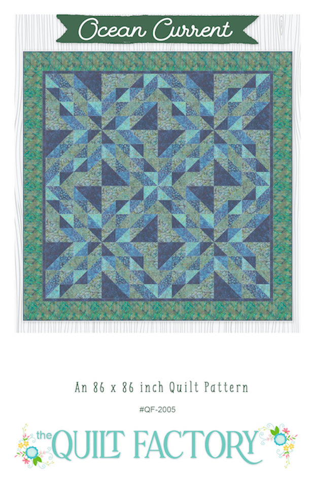 Downloadable Ocean Current Quilt Pattern