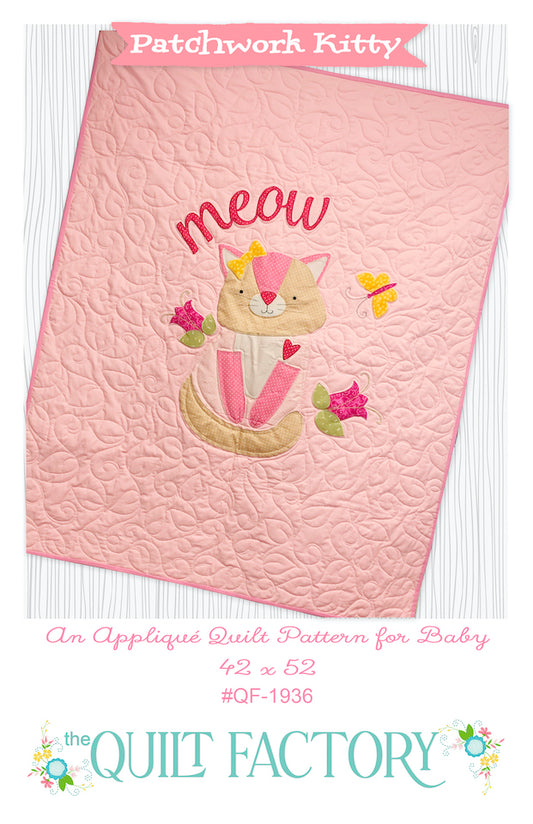 Downloadable Patchwork Kitty Quilt Pattern