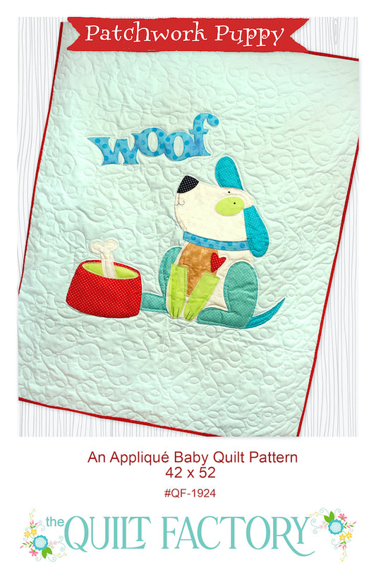 Downloadable Patchwork Puppy Quilt Pattern