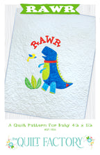 Downloadable Dinosaur RAWR Quilt Pattern