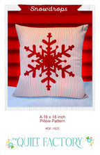 Downloadable Snowdrops Pillow Pattern