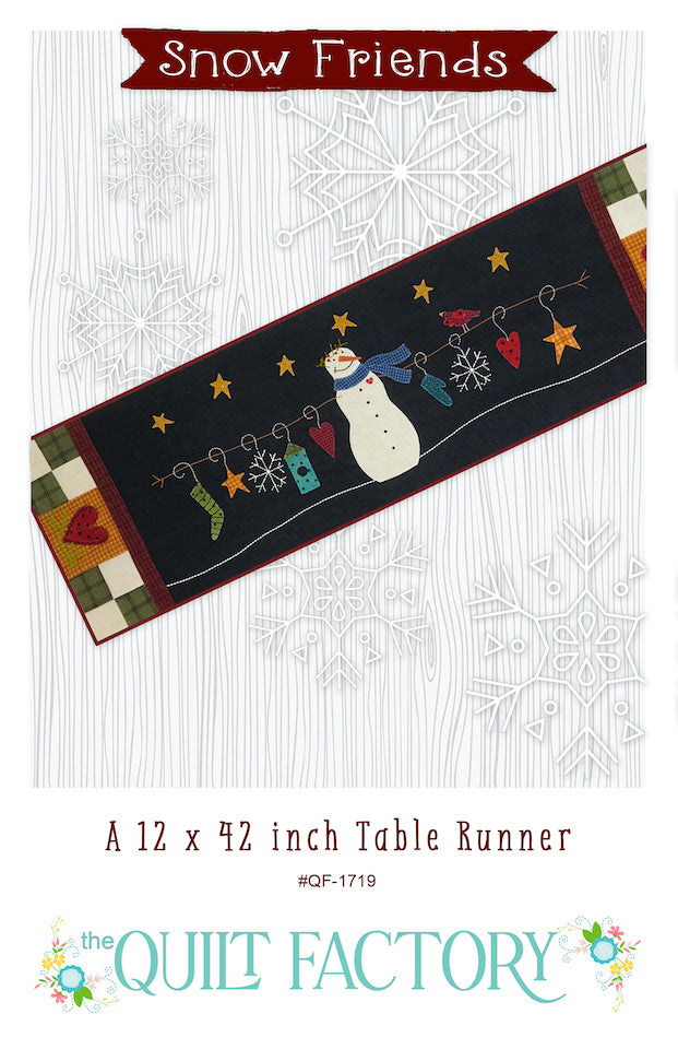 Downloadable Snow Friend Table Runner Pattern