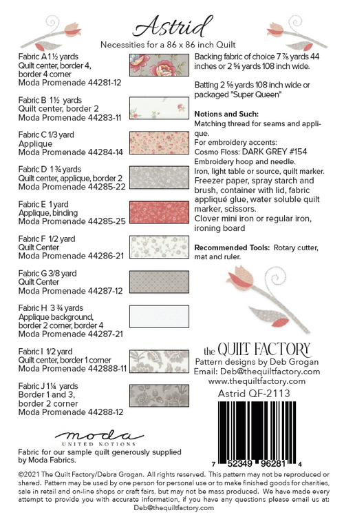 Downloadable Astrid Quilt Pattern