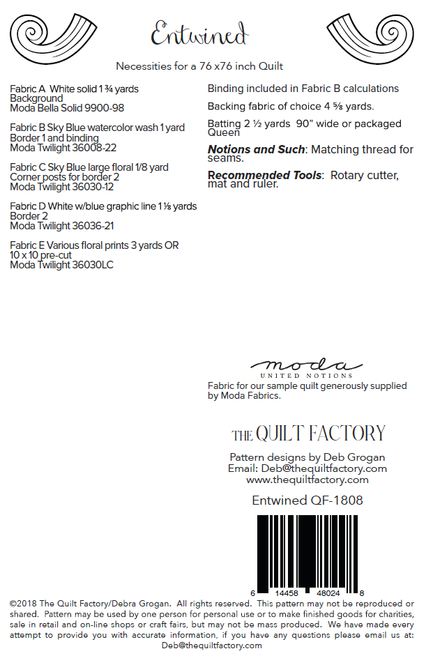 Downloadable Entwined Quilt Pattern – The Quilt Factory