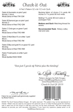 Downloadable Check It Out Quilt Pattern