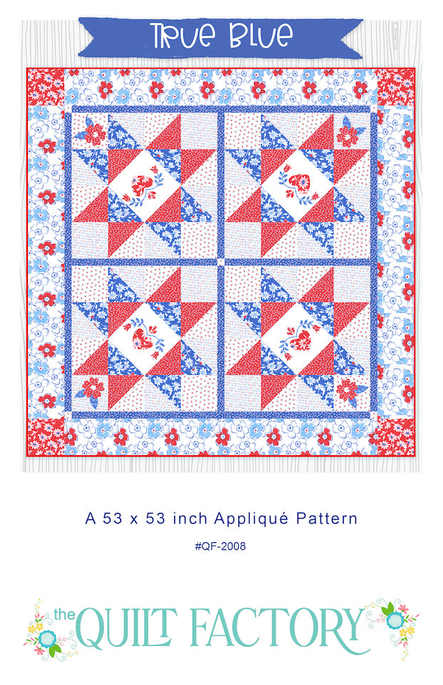 Downloadable True Blue Quilt Pattern
