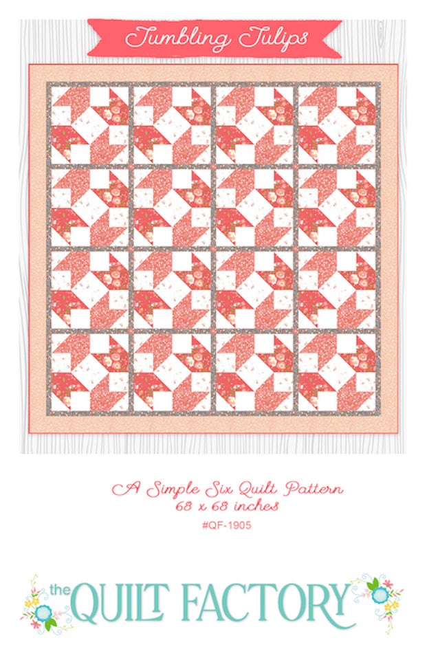 Downloadable Tumbling Tulips Quilt Pattern