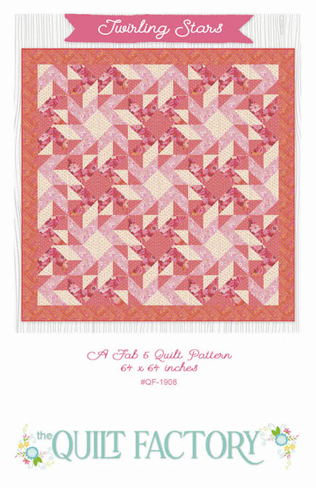 Downloadable Twirling Stars Quilt Pattern