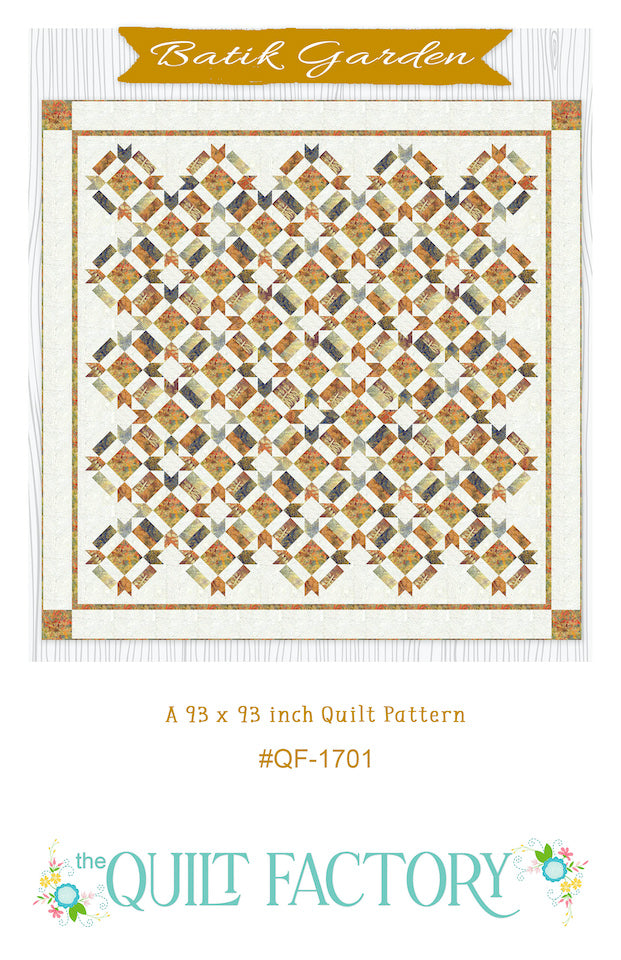 Downloadable Batik Garden Quilt Pattern