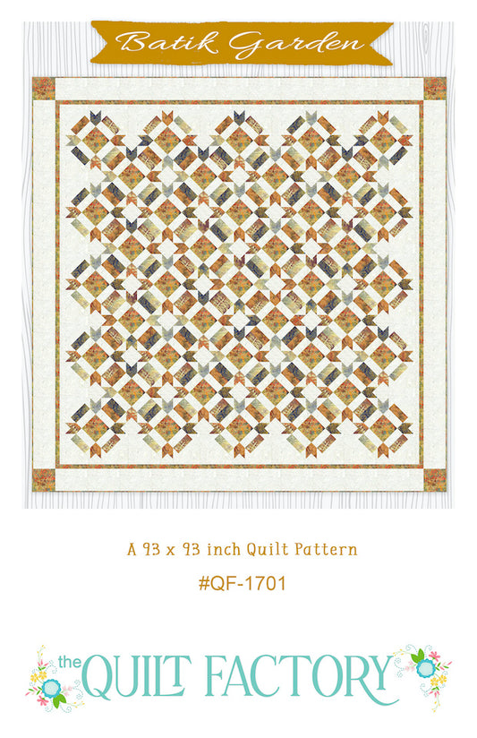 Downloadable Batik Garden Quilt Pattern