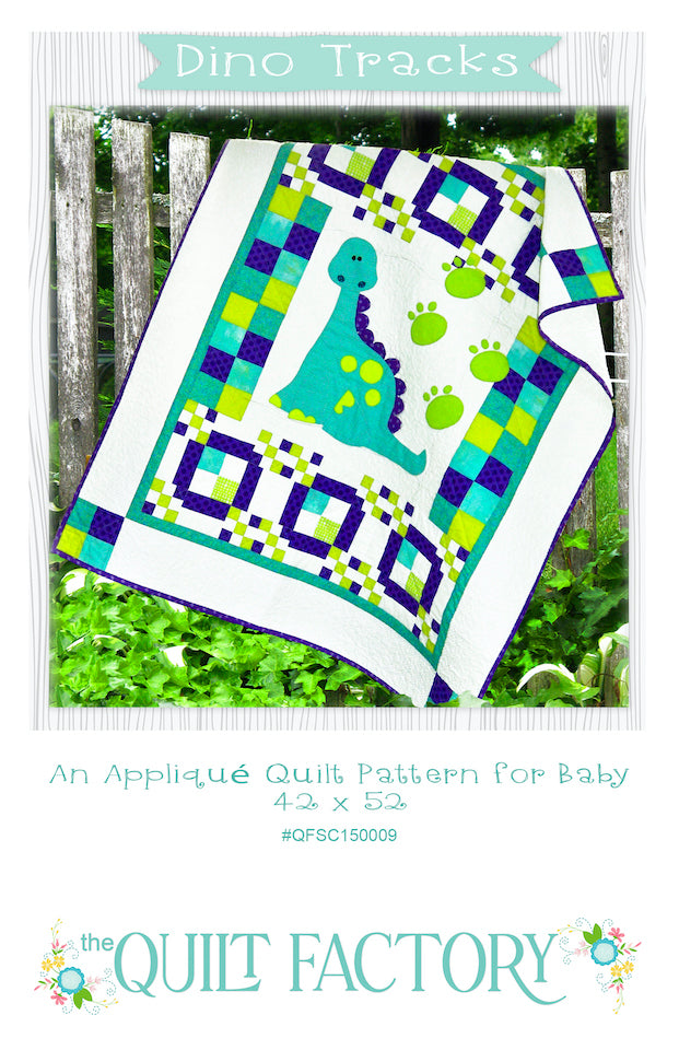 Downloadable Dino Tracks Quilt Pattern