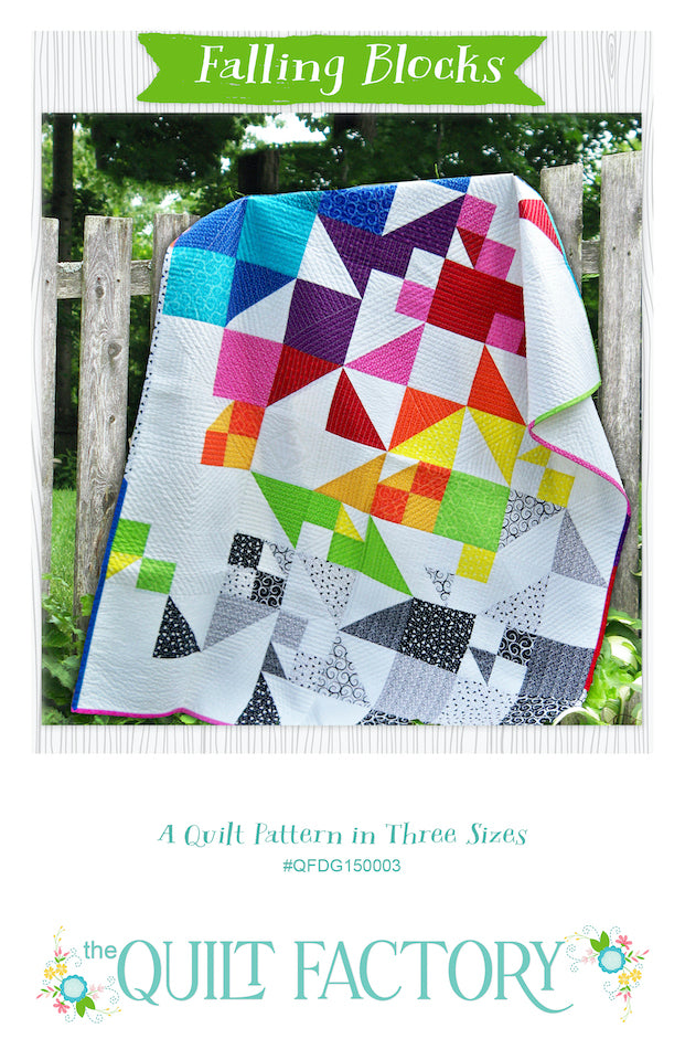 Falling Blocks Pattern Downloadable Falling Blocks Quilt Pattern – The Quilt Factory