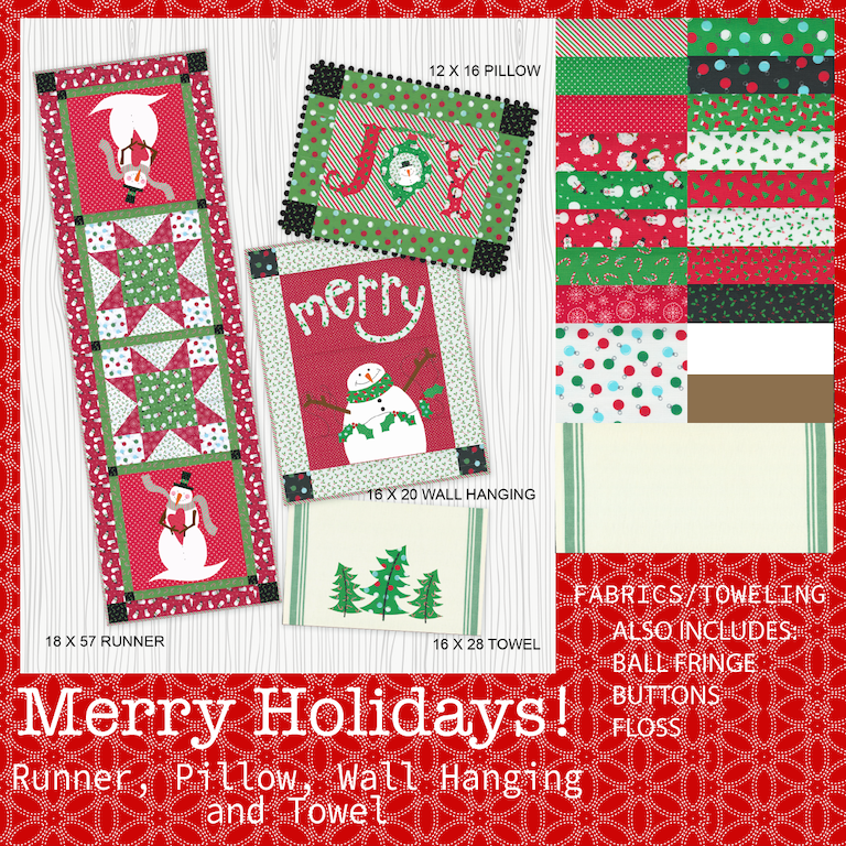 Merry Holidays Quilt Kit