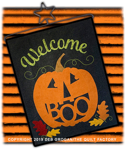 Welcome Boo LASER CUT WALLHANGING KIT