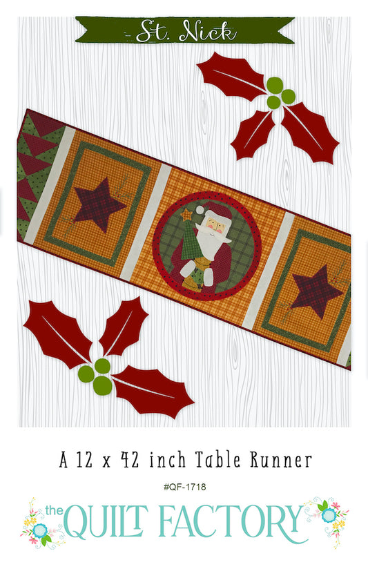 Downloadable St. Nick Table Runner Pattern