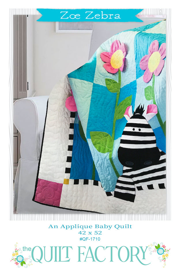 Downloadable Zoe Zebra Quilt Pattern